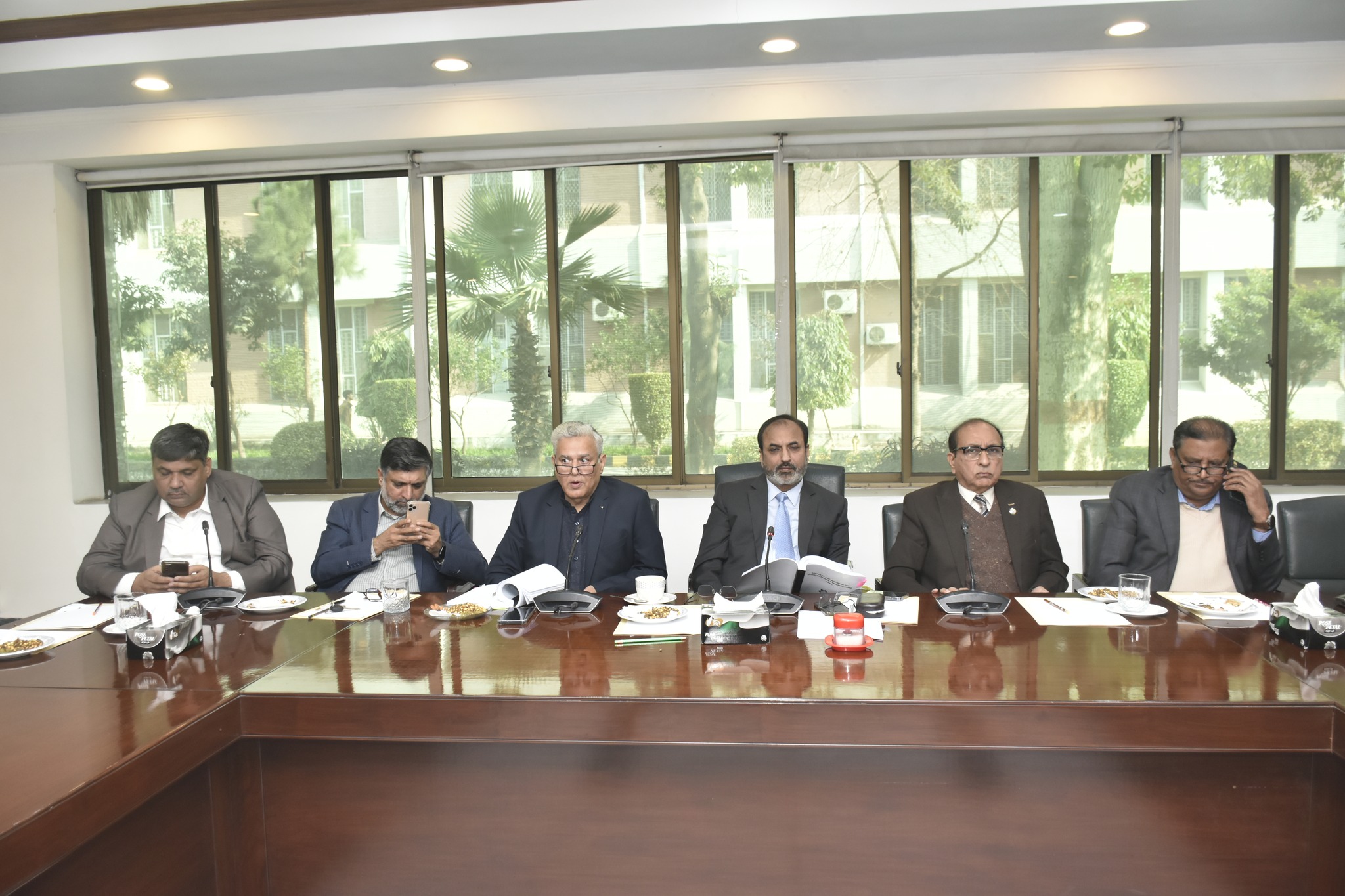 Vice Chancellor UET Prof. Dr. Shahid Munir (TI) presides over the meeting of the Advanced Study and Research Board (ASRB).